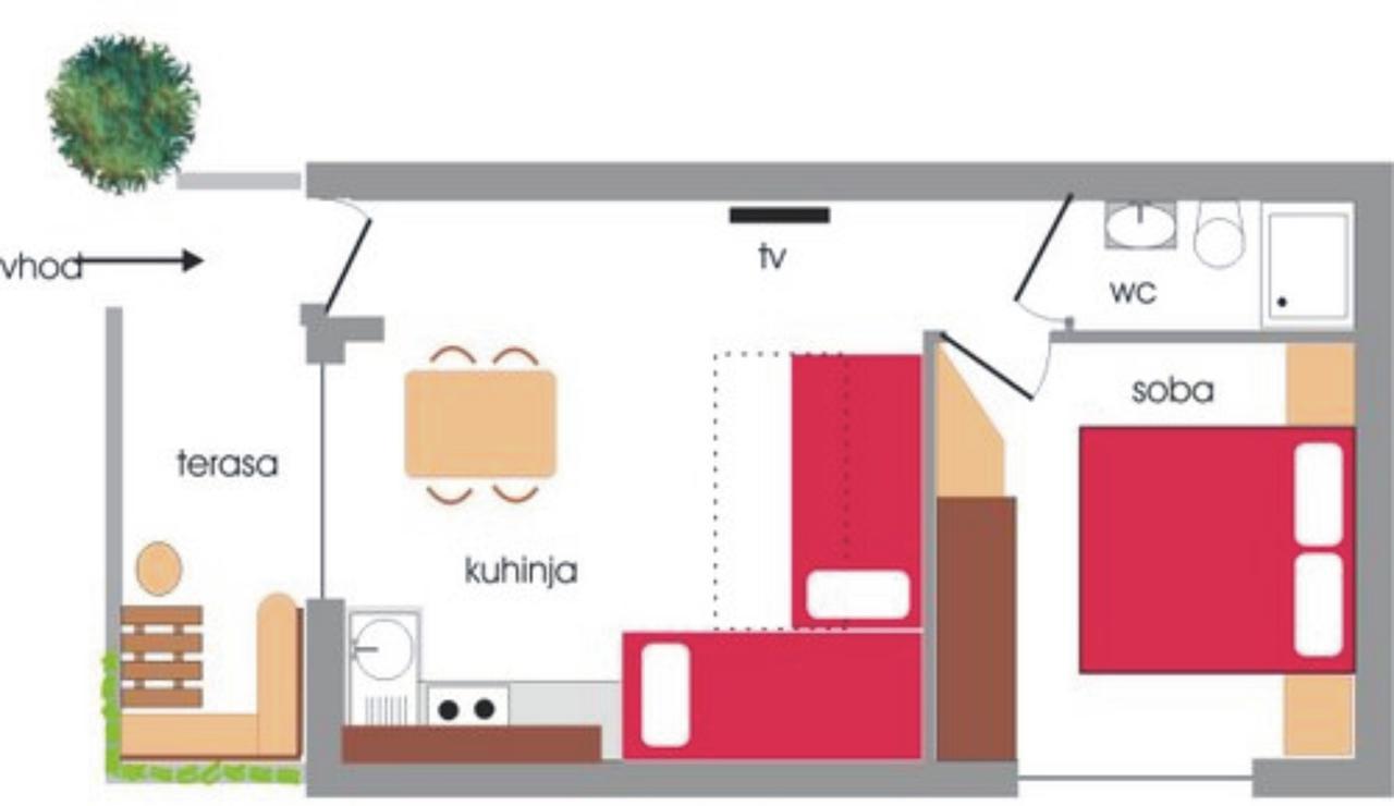 Apartment Norma Бовец Екстериор снимка